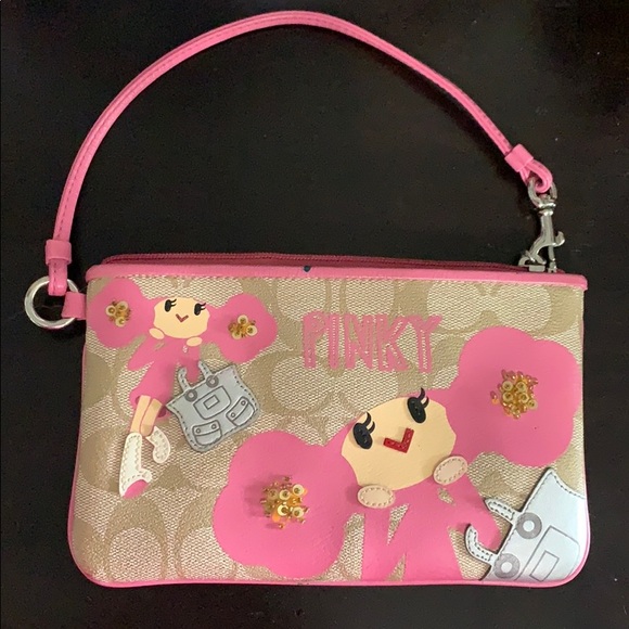 Coach Handbags - Coach Poppy Pink Wristlet Coach Handbags - Coach Poppy Pink Wristlet